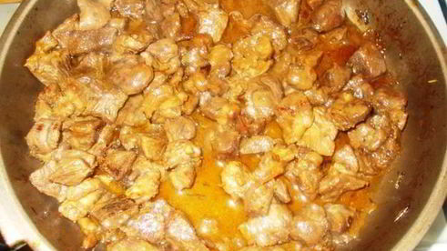 гуляш из барашка под апельсиновым соусом