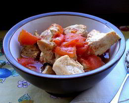 Гуляш из индейки в фольге