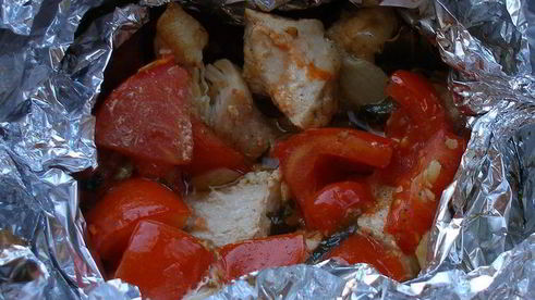 гуляш из индейки в фольге