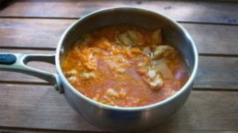 гуляш куриный с подливкой