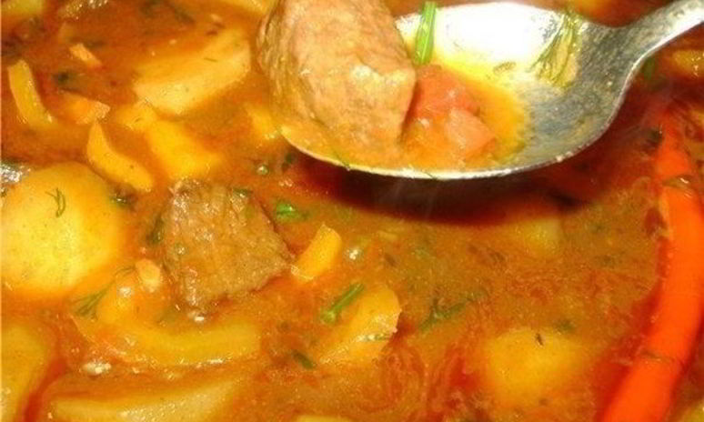 Рецепт гуляша с картошкой в мультиварке