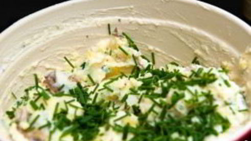 картофельное пюре со сметаной