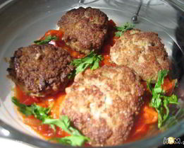 Гречаники с овощным соусом