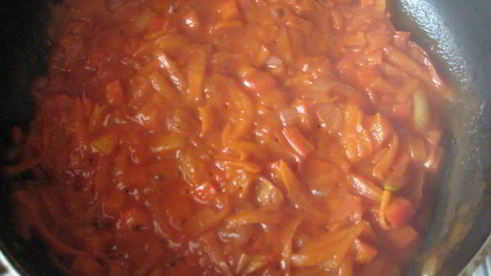 гречаники с овощным соусом