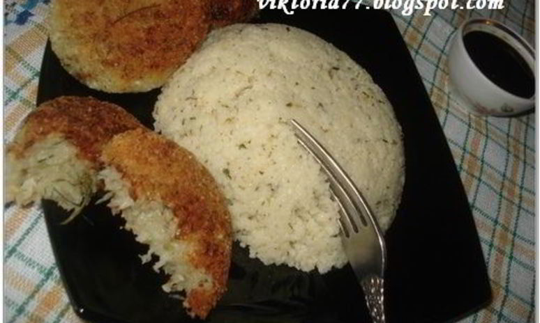 Рецепт капустных котлет с ароматным кус-кусом