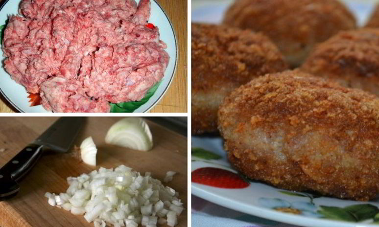 Рецепт картофельных котлет с мясной начинкой