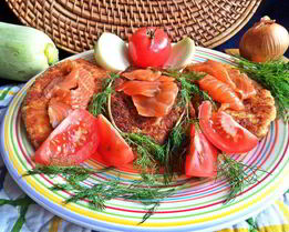 Картофельные котлеты с рыбой