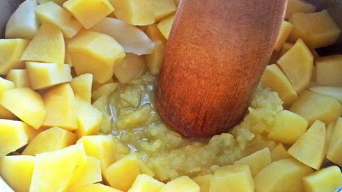 картофельные котлеты с рыбой