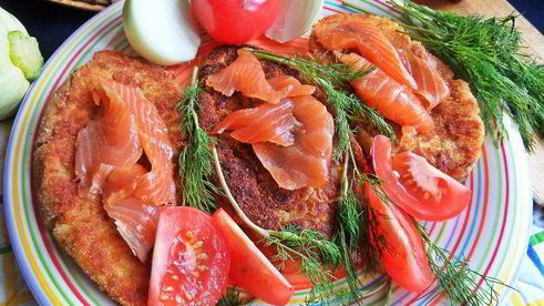картофельные котлеты с рыбой