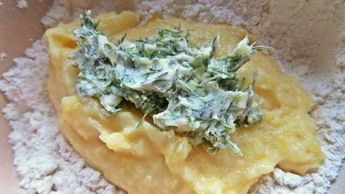 картофельные котлеты с рыбой