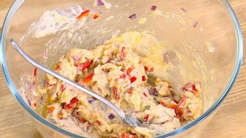 котлетки из фасоли со сладким перцем и чили