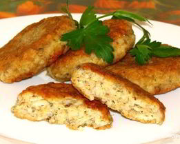 Котлеты из консервов с рисом