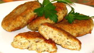 Котлеты из консервов с рисом