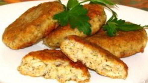 котлеты из консервов с рисом