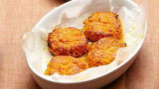 Котлеты из молодой моркови с ореховым соусом