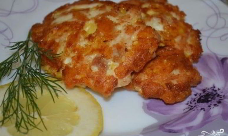 Рецепт котлет из рубленого куриного филе с сыром