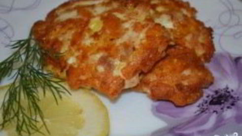 котлеты из рубленого куриного филе с сыром