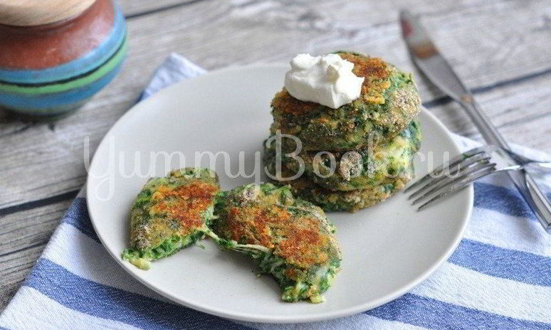 Рецепт котлет из шпината с сыром