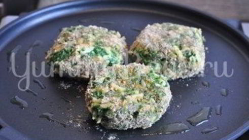 котлеты из шпината с сыром