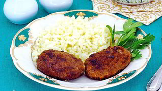 Котлеты из свинины с печенью