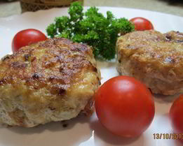 Котлеты мясные с тыквой