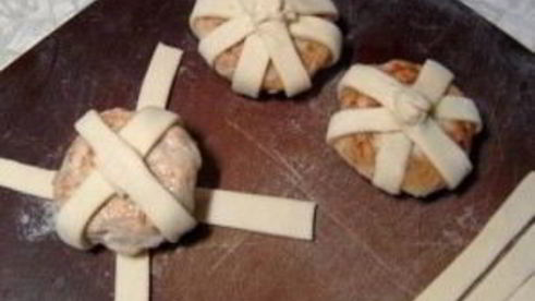 котлеты в слоеном тесте