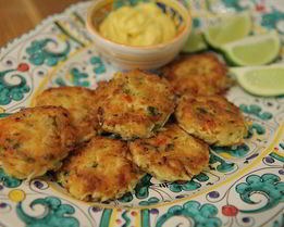 Крабовые котлетки под домашним майонезом