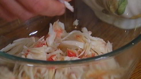 крабовые котлетки под домашним майонезом