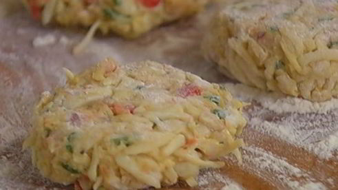 крабовые котлетки под домашним майонезом