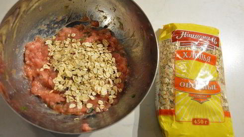 куриные котлеты с овсянкой
