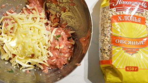 куриные котлеты с овсянкой
