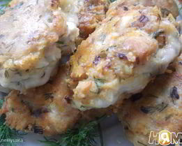 Рубленные куриные котлеты с сыром