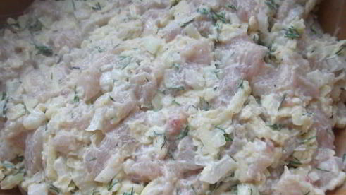 рубленные куриные котлеты с сыром