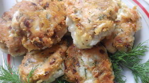 рубленные куриные котлеты с сыром