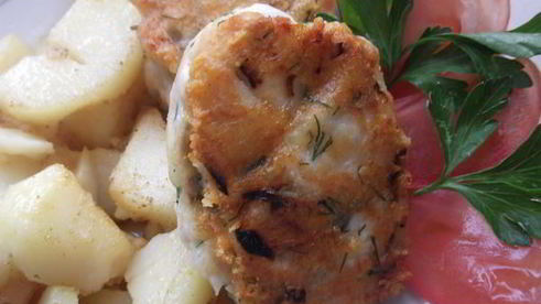 рубленные куриные котлеты с сыром