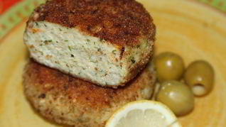 Рыбные котлеты с кабачком