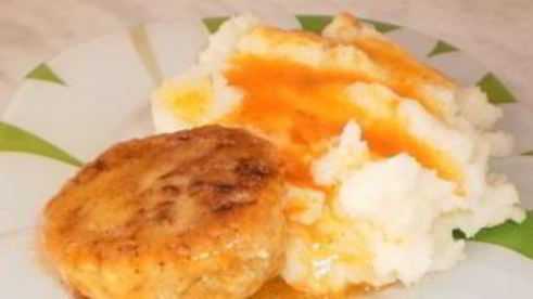 рыбные котлеты с кабачком