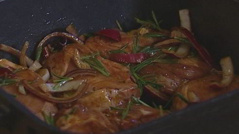 запеченные свиные котлетки на косточке