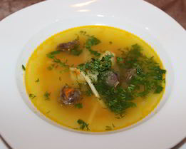 Куриная лапша с потрохами