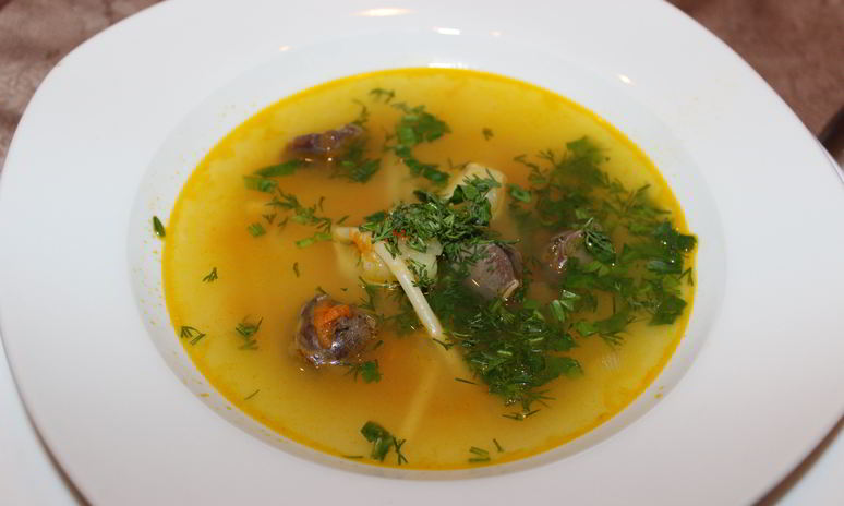 Рецепт куриной лапши с потрохами