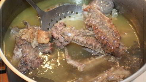 лапша домашняя с домашней уткой и белыми грибами