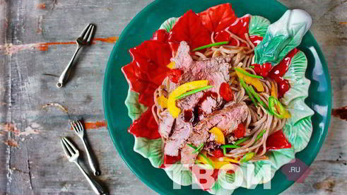 лапша с говядиной