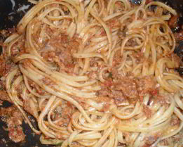 Лапша с тунцом