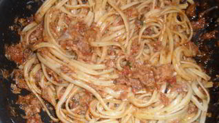 Лапша с тунцом