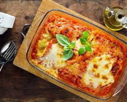 Быстрая томатная лазанья