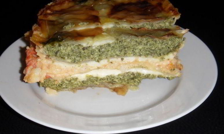 Рецепт капустной лазанья