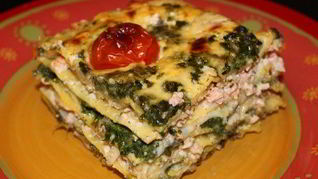 Лазанья болоньезе с моцареллой