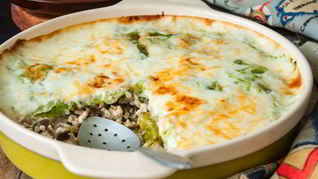 Лазанья c молодой капустой