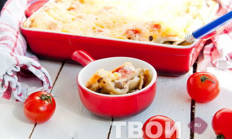 Рецепт лазаний грибная