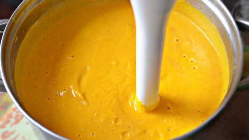 лазанья из индейки со шпинатом и соусом из тыквы